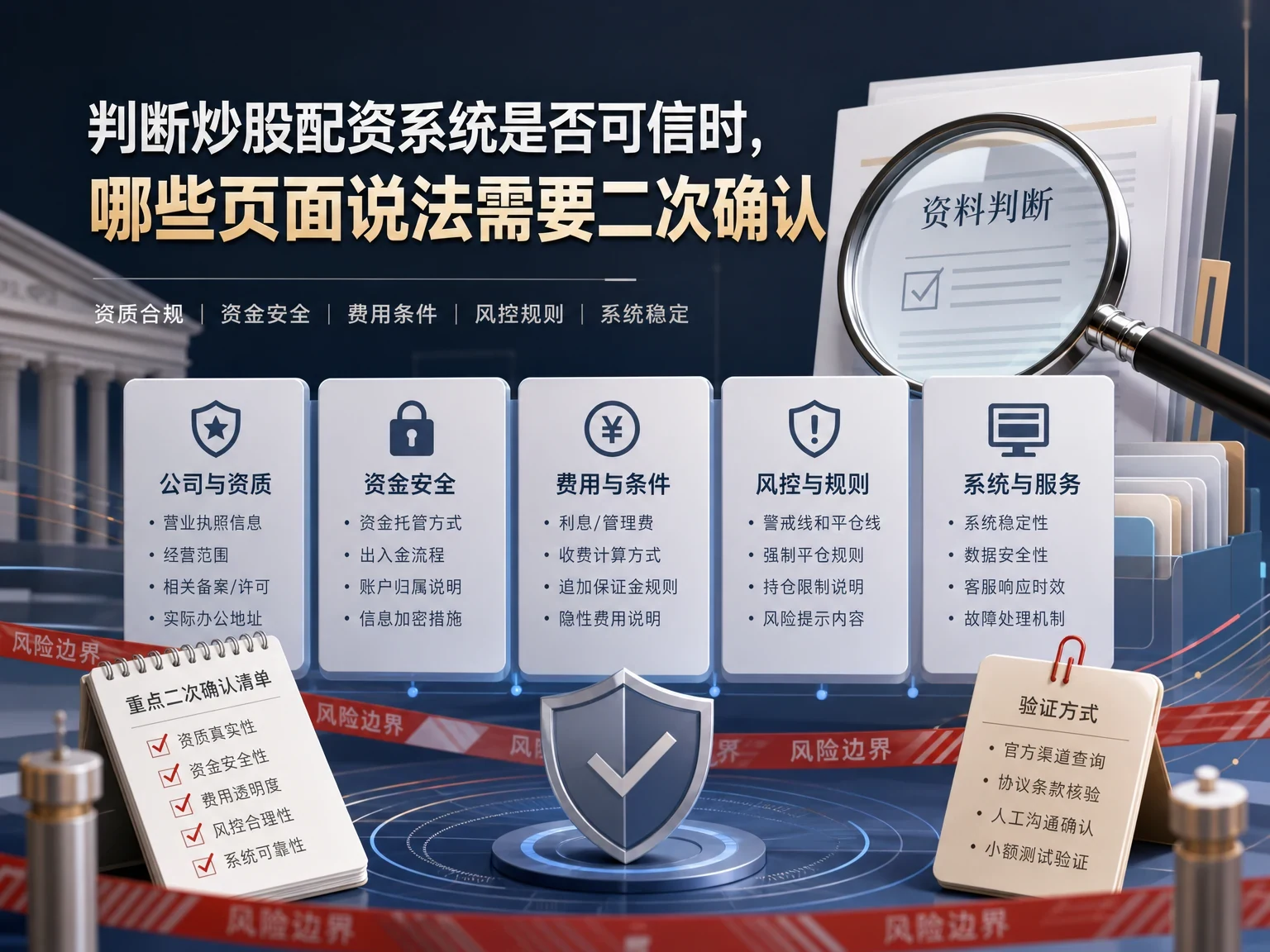 判断炒股配资系统是否可信时,哪些页面说法需要二次确认缩略图