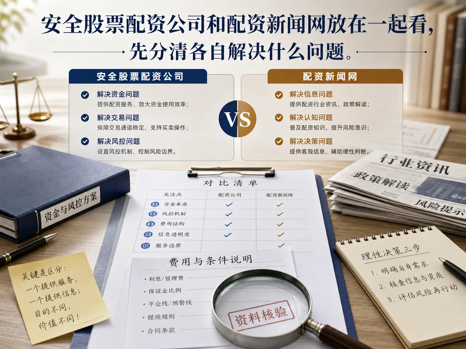 安全股票配资公司和配资新闻网放在一起看,先分清各自解决什么问题 插图